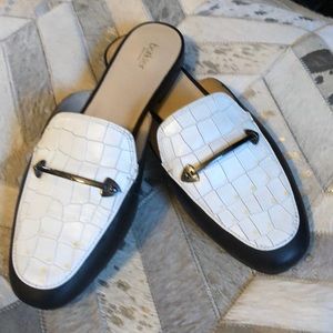 BOTKIER navy leans blackwhite slide metal access